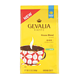 Gevalia Kaffe decaf house blend, medium roast ground coffee, 100% 12oz