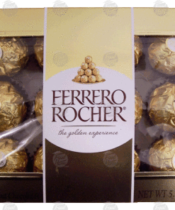 Ferrero Rocher milk chocolate covered wafer and hazelnut candy, 15.3oz