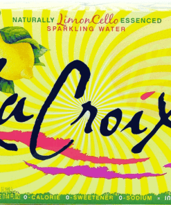 La Croix limon cello essenced sparkling water, 12-fluid ounce cans12pk