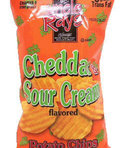Uncle Ray's cheddar sour cream flavored potato chips 4.25oz