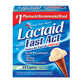 Lactaid Fast Act lactase enzyme supplement caplets 32 count