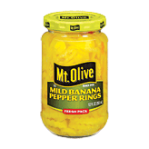 Mt. Olive Pepper Rings Banana Mild 12 fluid ounce