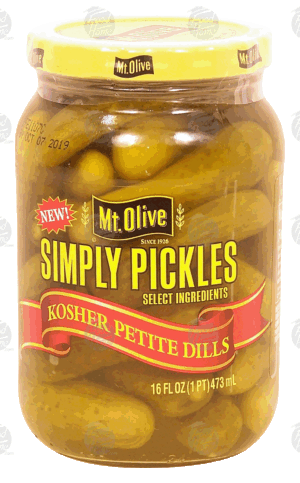 Mt. Olive Simply Pickles kosher petite dills 16 fluid ounce
