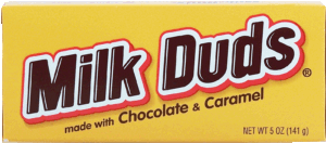 Milk Duds candy made with chocolate & caramel 5 ounce