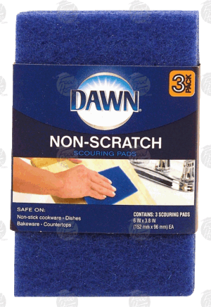 Dawn non-scratch scouring pads 3 pack