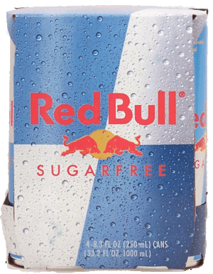 Red Bull sugar free energy drink, lightly carbonated, 4-pack 1000 milliliter