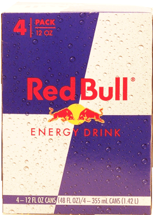 Red Bull carbonated energy drink, 12-fl. oz. cans 4 pack