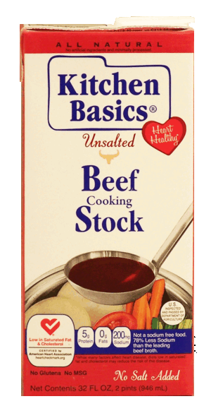 Kitchen Basics unsalted beef flavor cooking stock 32 fluid ounce