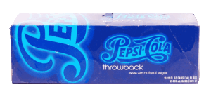 Pepsi Throwback cola soda pop made with natural sugar, 12 12-fl. oz. cans 144 fluid ounce