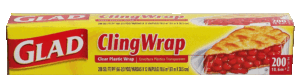 Glad Cling Wrap clear plastic wrap, 66-2/3 yds x 12 in 200