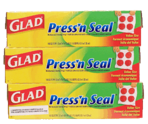 Glad Press 'n Seal multipurpose sealing wrap, 140-sq. ft. 3 pack