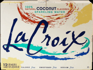 La Croix coconut flavored sparkling water, calorie free, 12-fl. oz. cans 12 pack