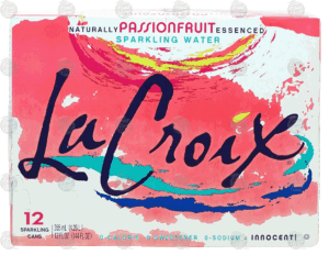 La Croix passionfruit essenced sparkling water, 12-fl. oz. cans 12 pack