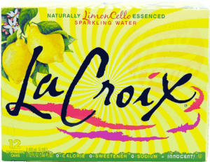 La Croix limon cello essenced sparkling water, 12-fluid ounce cans 12 pack