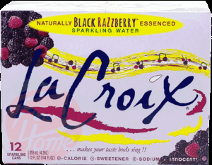 La Croix black razzberry essenced sparkling water, 12-fluid ounce cans 12 pack
