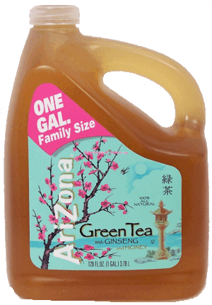 Arizona green tea with ginseng and honey 1 gallon