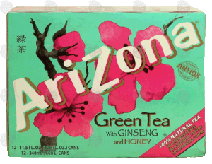 Arizona green tea with ginseng and honey, 11.5-fl. oz. cans 12 pack
