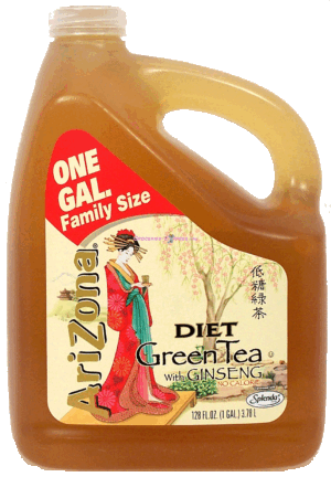 Arizona diet green tea with Ginseng 1 gallon