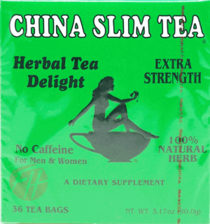 China Slim Tea extra strength herbal tea delight, no caffeine, 36 tea bags 3.17 ounce