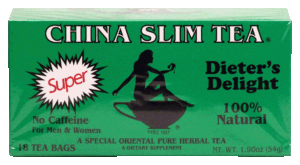 China Slim Tea Dieter's Delight pure herbal tea, dietary supplement, no caffeine, 18-tea bags 1.9 ounce