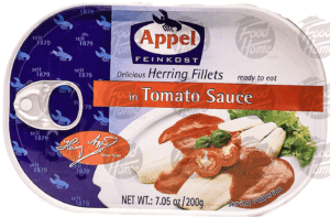 Appel Feinkost delicious herring fillets in tomato sauce ready to eat 7.05 ounce