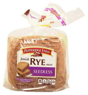 Pepperidge Farm jewish rye sliced bread loaf, seedless 16 ounce