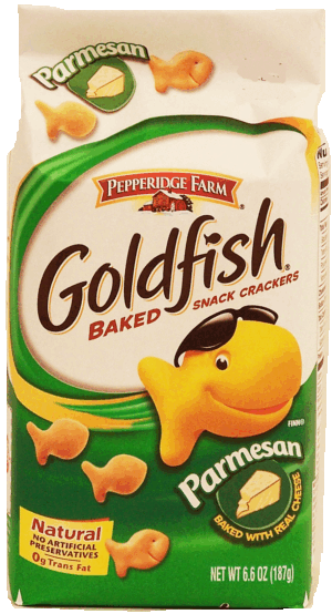 Pepperidge Farm Goldfish parmesan flavor baked snack crackers 6.6 ounce