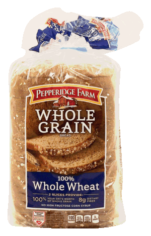 Pepperidge Farm Whole Grain 100% whole wheat sliced bread loaf 24 ounce