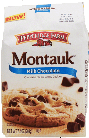 Pepperidge Farm Soft Baked Montauk; milk chocolate chunk cookies 8.6 ounce