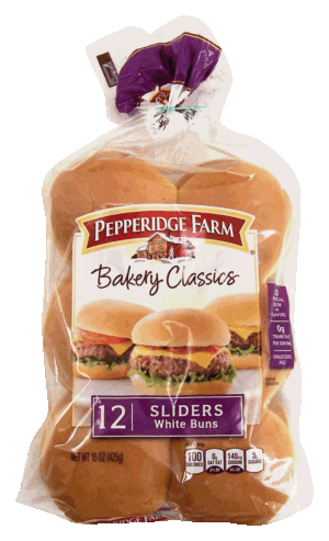 Pepperidge Farm Bakery Classics sliders, white buns, 12-count 15 ounce