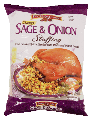 Pepperidge Farm cubed sage & onion stuffing 12 ounce