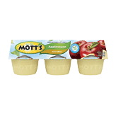 Mott's Apple Sauce Natural No Sugar Added 3.9 Oz 6 pack
