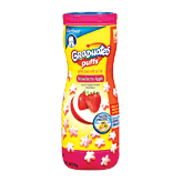 Gerber Finger Foods fruit puffs, strawberry - apple puffed grains for babies learning to self-feed 1.48 ounce