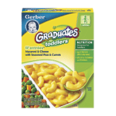Gerber Graduates Microwaveable Meals Lil' Entrees macaroni & cheese with peas & carrots 6.6 ounce