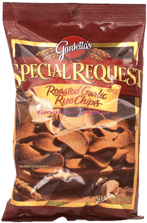 Gardetto's Special Request roasted garlic rye chips 8 ounce