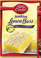 Betty Crocker Sunkist lemon bars supreme dessert bar mix 16.5 ounce