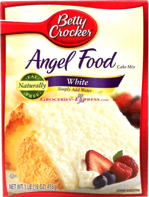 Betty Crocker white angel food cake mix, fat free 16 ounce