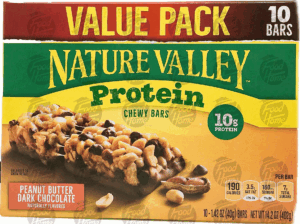 Nature Valley peanut butter dark chocolate chewy granola bars, 10 pk, box 14.2 ounce