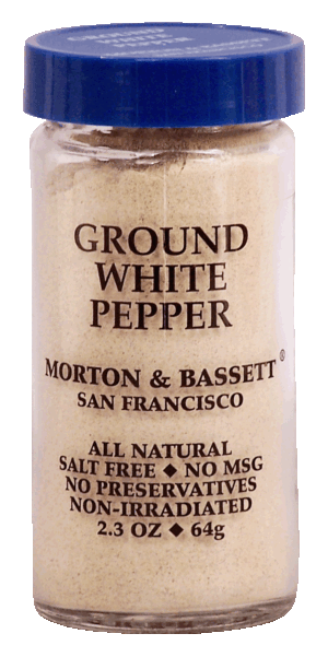 Morton & Bassett ground white pepper 2.3 ounce