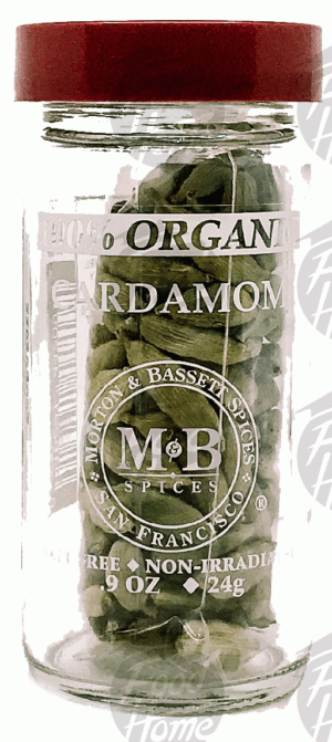 Morton & Bassett 100% Organic cardamom, glass jar 0.9 ounce