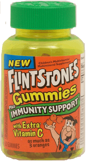 Flintstones Gummies children's multivitamin/ multimineral supplement plus immunity support with extra vitamin c 60 count