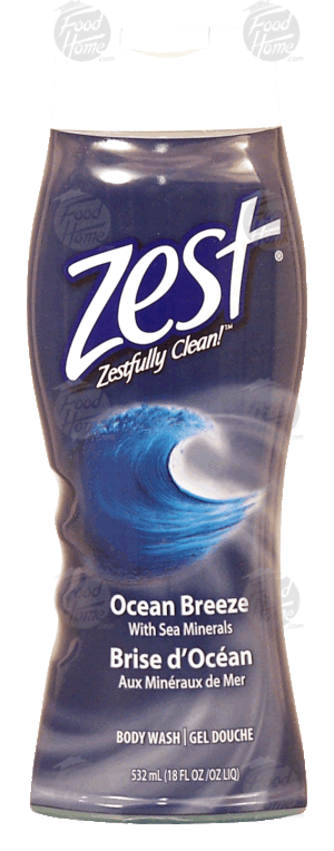 Zest Zestfully Clean ocean breeze with sea minerals, body wash 18 fluid ounce