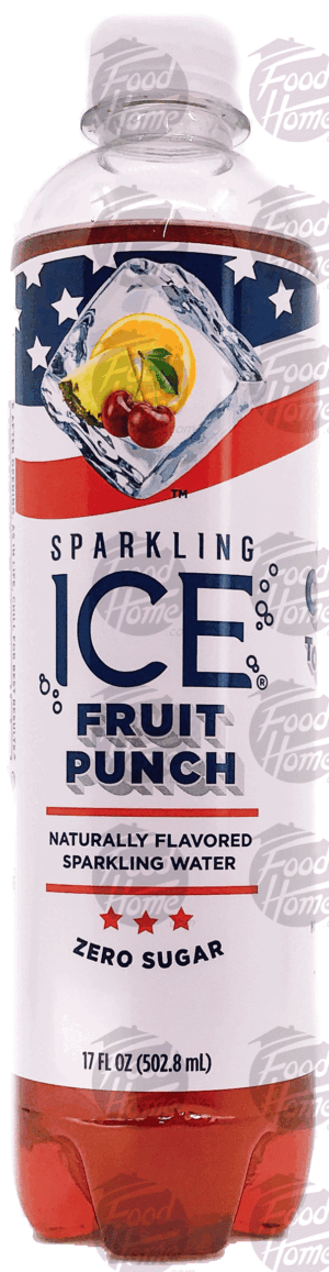 Sparkling Ice fruit punch, plastic bottle 17 ounce