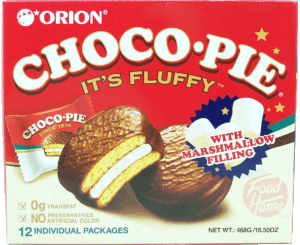 Orion Choco-Pie chocolate treat with marshmallow filling, 12-individually packages 16.5 ounce