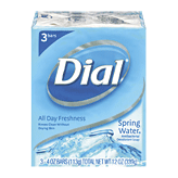 Dial Spring Water antibacterial deodorant soap 3 count
