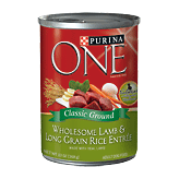 Purina One Dog Food Wholesome Lamb & Long Grain Rice Entree 13 Oz 13 ounce
