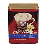 Hills Bros Cappuccino Drink Mix French Vanilla 16 ounce