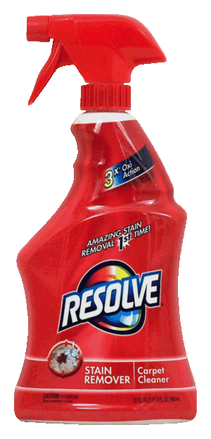 Resolve stain remover, carpet cleaner, 3x oxi action 22 fluid ounce