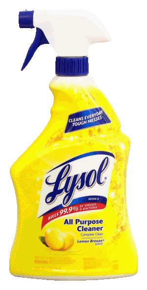 Lysol disinfectant all purpose cleaner, lemon breeze scent 32 fluid ounce