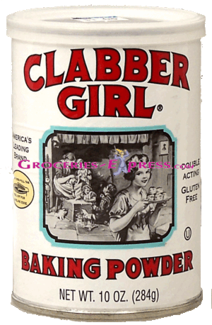 Clabber Girl baking powder, double acting, gluten free 10 ounce
